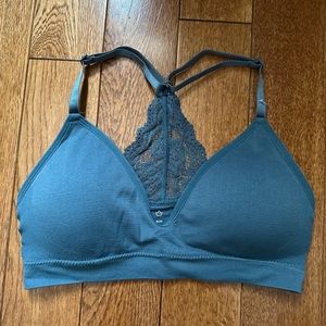 Padded lace racerback bralette